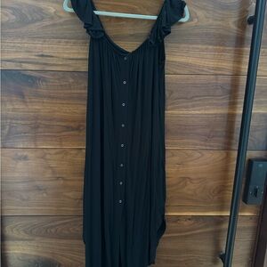 Women’s Kindred Bravely Ruffle Strap Labor & Delivery Gown- Pockets-  Size M/L